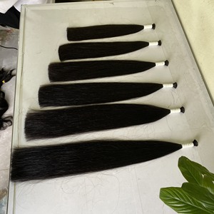 ขายส่งรัสเซียมนุษย์สีดำบริสุทธิ์ที่ยังไม่ได้ผมกลุ่ม Cabelo Humano ธรรมชาติ12A เกรดการรวมกลุ่มกลุ่ม - Product Image 3