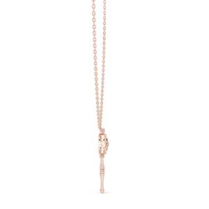 Collar con Colgante de Diamante CVD VVS-VS EF de 0.008 CT, Creado en Laboratorio, Opciones de Oro de 18K, 14K, Oro Rosa, Amarillo y Blanco, Elegante y Fino - Product Image 5