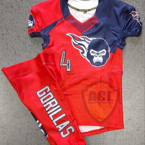 Uniformes de fútbol profesionales personalizados, camiseta de fútbol americano reversible, venta al por mayor - Product Image 6