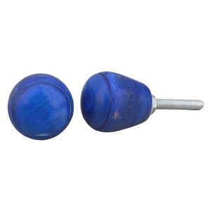 Boutons de tiroir en os bleus, placard de cuisine rond, 1.90 cm, nouveau Design HBK-61, vente en gros - Product Image 1