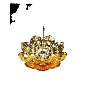 Porte-bâton d'encens en métal, fleur, parfum de maison, attrape-cendres pour la décoration de la maison, méditation, bureau, vente en gros, fabriqué en inde, offre spéciale - Product Image 1