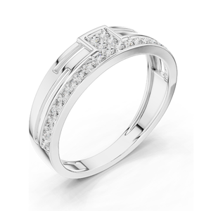 แหวนเพชรแล็บ 0.312 กะรัต สำหรับผู้หญิง ความใส VVS-VS ทอง 18KT, 14KT, 10KT และเงิน 925  ทองชมพู, ทองเหลือง, ทองขาว - Product Image 5