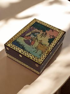 Handcrafted Customized <b>Wooden</b> Printed Jewelry <b>Box</b> with <b>Decorative</b> Print Layers for Premium Lifestyle Homes at <b>Cheap</b> Price India - Product Image 4