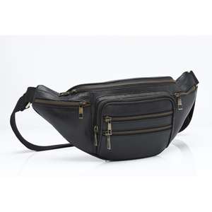 Riñonera de PU de lujo para mujer, bandolera portátil de viaje para exteriores, riñonera de cuero genuino de primera capa a la moda para hombre - Product Image 4