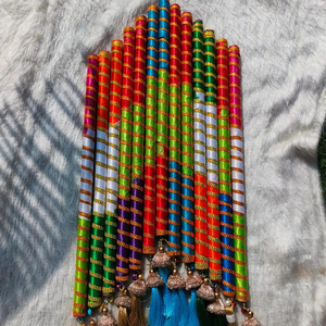 Gujrati weeding Sangeet dandiya dandiya dandiya แท่งไม้ตกแต่ง navratri ของตกแต่งพิเศษ Garba Night, dandiya Night - Product Image 1