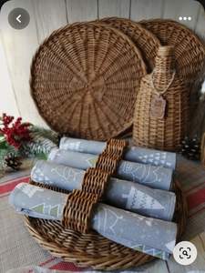 Sous-verres et dessous-de-verre aux motifs variés en rotin écologique - Product Image 4