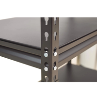 Étagère en acier léger moderne sans boulons de haute qualité, protection contre la corrosion, design convertible, hauteur réglable, 5 étagères pour