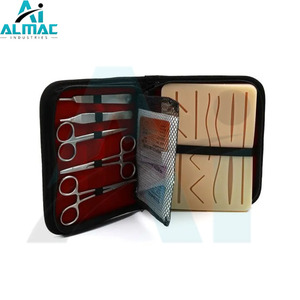 Práctica completa para el kit de sutura del estudiante Kit de entrenamiento médico incluye almohadilla de sutura de silicona con herramientas instrumento médico - Product Image 4