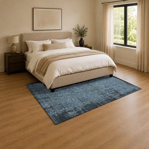 Tapis de salon LXDP-0908 RUGS DEPOT, bleu marine, traditionnel, oriental, imprimé numériquement, lavable en machine, chenille, antidérapant - Product Image 3
