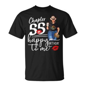 T-shirt da donna per il 55° compleanno: celebra il capitolo 55 - T-shirt promozionali per il 55° compleanno 'Happy Birthday to Me' - Product Image 1
