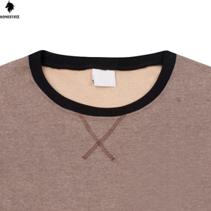 เสื้อสเวตเตอร์คอกลมของผู้ชายผ้าฝ้าย100% 300GSM โลโก้แบบออกแบบได้ตามต้องการผ้าฟลีซสะพายไหล่แบบลำลองสำหรับฤดูหนาว - Product Image 3