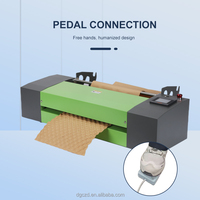 Machine automatique de fabrication de coussins en papier bulle Kraft avec CE RoHS, coupeur intégré de 500 mm, haute vitesse 10 m/min pour coussins d'air sans plastique