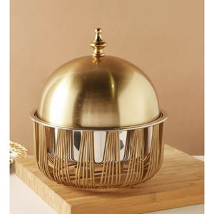 Manufactures and Suppliers of Creative Metal Chaffing Dish Food Heated Pot for Hotel Supplies Antique Design Chaffing Dish - Product Image 1