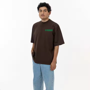 Camiseta Casual de Cuello Redondo para Hombre, Nueva Moda Verano 2025, Marca de Moda, Corte Regular, Poliéster/Algodón, Transpirable, Ecológica, Unisex - Product Image 3