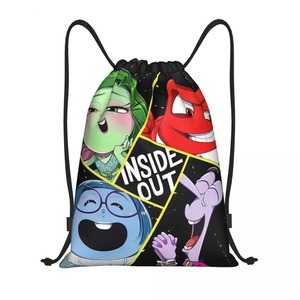 Custom Inside Out Bolsas con cordón Mujeres Hombres Ligero Deportes Gimnasio Almacenamiento Mochila Bolsa con cordón - Product Image 3