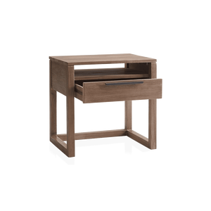 Juego de dormitorio contemporáneo elegante Eclipse, mesita de noche de madera maciza de diseño moderno, muebles de dormitorio contemporáneos modernos - Product Image 1