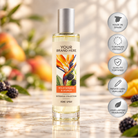 Désodorisant en spray aux fruits sauvages et mangue, marque privée, 100 ml |   Parfum tropical fruité sucré |   Fabricant OEM Espagne