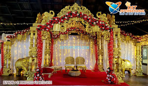 Rajwada mariage FRP Jali piliers belle fibre d'intérieur Mandap décor pour la plupart des superbes cérémonies Rajasthani - Product Image 3