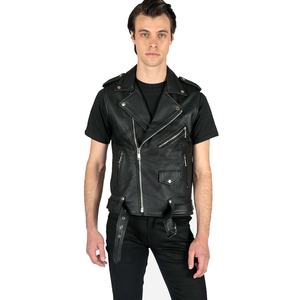 Nuevo Diseño 2025, Chaleco de Cuero Moderno, Chaleco de Cuero de Alta Calidad para Exteriores, Chaleco de Invierno para Motocicleta, Estilo Personalizado para Hombre - Product Image 2