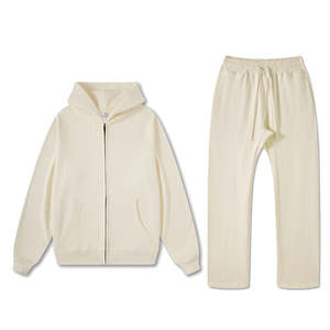 Pantalones holgados chándal pantalones de chándal 100% algodón gimnasio chándales venta al por mayor pantalones de chándal y Sudadera con capucha conjunto - Product Image 1