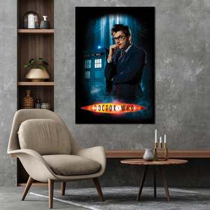 Póster de lienzo con marco negro para decoración de pared, estilo moderno para Doctor Who - Product Image 1