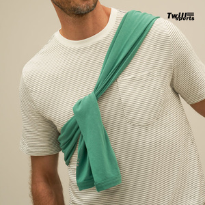 Conjunto de dos piezas deportivo informal para hombre con logotipo privado personalizado OEM, Camiseta de algodón suave 100% de alta calidad con forro de camisas exteriores, talla L - Product Image 6