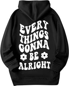 2023 nuevas sudaderas de gran tamaño con hombros caídos para mujer Otoño Invierno sudaderas con capucha de punto ligero estampado Logo frontal - Product Image 3