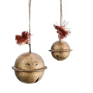 Campana de Navidad Accesorios de decoración festiva Campanas de metal colgantes Decoración del hogar - Product Image 4