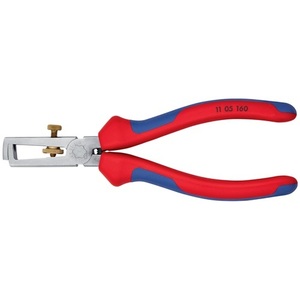 Alicates pelacables cromados KNIPEX de 160 mm con empuñaduras multicomponentes y resorte de apertura - Product Image 3