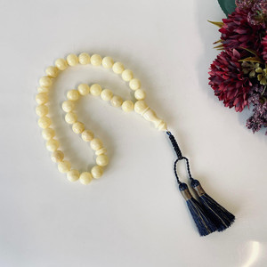 ลูกประคำอำพันบอลติกสีขาวธรรมชาติ, ลูกประคำอิสลาม, 33 เม็ด ขนาด 12 มม. - Product Image 2
