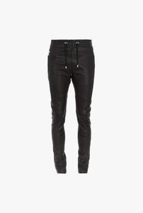 Nouveau automne hiver porter en gros mode homme pantalon en cuir en cuir véritable hommes pantalon peau de mouton pantalon en cuir noir - Product Image 4