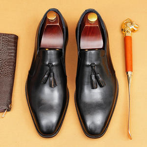 Chaussures décontractées en cuir italien pour hommes 2025 - Style haut de gamme, antidérapantes, formelles, pour le bureau, les mariages - Product Image 1