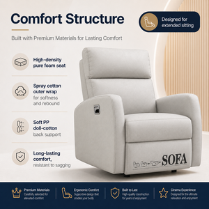 Hospital Recliner <strong>Sofa</strong> Chair With Cup Holder USB Charging Adjustable Backrest For Patient Care Waiting Room And Cinema Lounge - Product Image 3