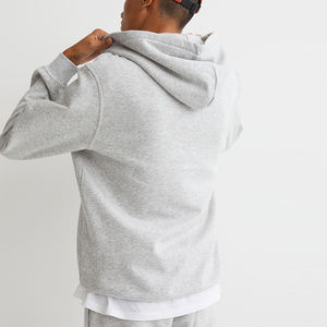 OEM Design personnalisé Sweat à capuche oversize pour hommes en polaire vierge en coton de chanvre brodé et teint en toile avec impression numérique - Product Image 3