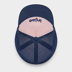 Casquette de baseball trucker 6 panneaux rose marine en maille avec bouton, imprimée par transfert thermique, réglable, unisexe, décontractée, vente en gros, logo personnalisé, haute qualité - Product Image 6