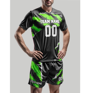 เสื้อฟุตบอลอเมริกัน คอวี สกรีนชื่อและหมายเลขได้ เสื้อฟุตบอลผู้ใหญ่ สวมใส่สบาย ระบายอากาศได้ดี ระบายความร้อน - Product Image 2