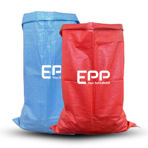 กระสอบผ้าพีพีมีหูจับถุงกระสอบโพลี50กก. ถุงกระสอบทอ PP ผ้าดิบความหนาแน่นสูงถุงกระสอบทอ PP - Product Image 4