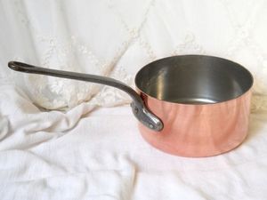 Bol à dessert de forme ronde au design classique, bol à mélanger en cuivre de qualité supérieure avec poignée en laiton, pour les meilleures ventes - Product Image 2