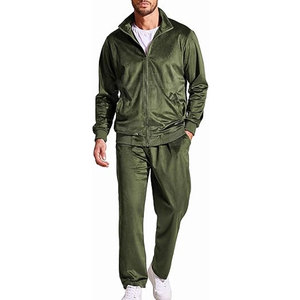 Chándal de Terciopelo de Alta Calidad, Personalizado, Ecológico, Ligero, Transpirable, 100% Algodón, para Hombre, Ropa Casual de Primavera e Invierno, Talla Grande - Product Image 1