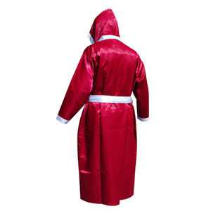 Custom Men's and Women's Boxing <b>Robe</b> with Premium Quality Fabric <b>Hooded</b> Martial Arts Wear-Best Quality Boxing Gown - Product Image 2