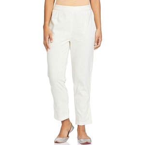 Customized Logo Breathable High-quality Canvas Winter Mid <b>Elastic</b> <b>Waist</b> Flat Front Women Sweat <b>Trousers</b> New Arrival Plus Size - Product Image 1