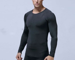 Vente en gros de t-shirts à manches longues d'hiver vêtements de sport pour hommes, vêtements d'entraînement, t-shirts longs pour hommes, vêtements de gym - Product Image 2