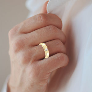 Bague en or 14 carats et 18 carats avec diamants de laboratoire-Bijoux de luxe durables - Product Image 4