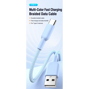 สายดาต้าแบบถัก USB A เป็น USB C ยาว 1 เมตร รองรับการชาร์จเร็วสำหรับอุปกรณ์ Type C - Product Image 1