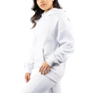 Haute qualité personnalisé solide coréen femmes pull à capuche respirant coton tricoté polaire sweats à capuche mignon Anti-rétrécissement pour l'hiver - Product Image 2
