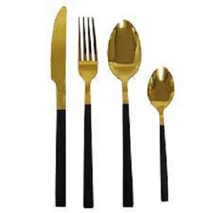 Ensemble d'argenterie brillante couteau fourchette couverts en acier inoxydable pour restaurant cuillère en acier inoxydable or ustensile de restaurant mariage - Product Image 6