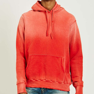 Meilleures ventes de sweats à capuche pour hommes avec décoloration solaire couleur personnalisée nouveau Style Streetwear motif solide imprimé sur tissu polaire vente en gros d'hiver - Product Image 4
