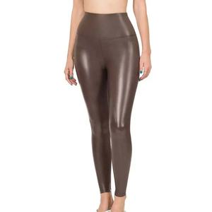 New <b>Leggings</b> Fitness Clothing Women Ladies <b>High</b> <b>Waisted</b> Sports Yoga <b>Leather</b> Pants <b>Legging</b> for Women's - Product Image 4