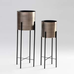 Set of 2 Antique Iron Stands - Product Image 1