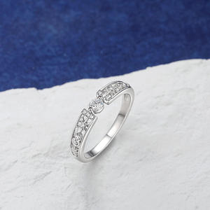 Jeulia Women's Hollow Out Sun <b>Moon</b> Star <b>Ring</b> with Zircon 18K Plated Adjustable Wedding Band - Product Image 5